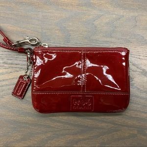 Red Coach Wristlet